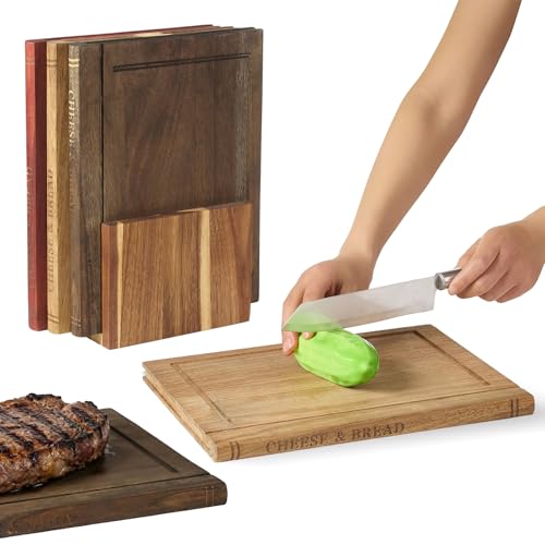 Set de Tablas de Cortar de Madera AODANC 3 piezas miniatura 1