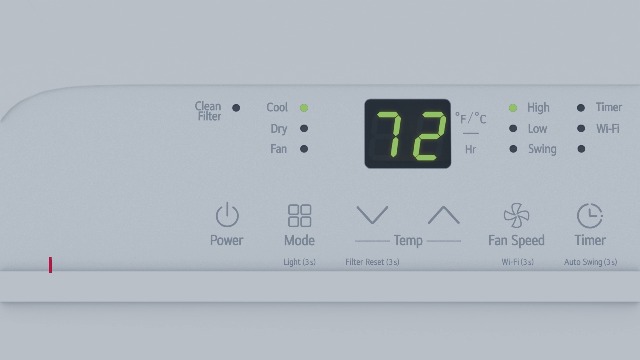 Image of LG 10,200 BTU (DOE) / 14,000 BTU (ASHRAE) Smart Portable Air Conditioner, Cools 450 Sq.Ft. (18' x 25' room size),Smartphone & Voice Control works with LG ThinQ, Amazon Alexa and Hey Google, 115V