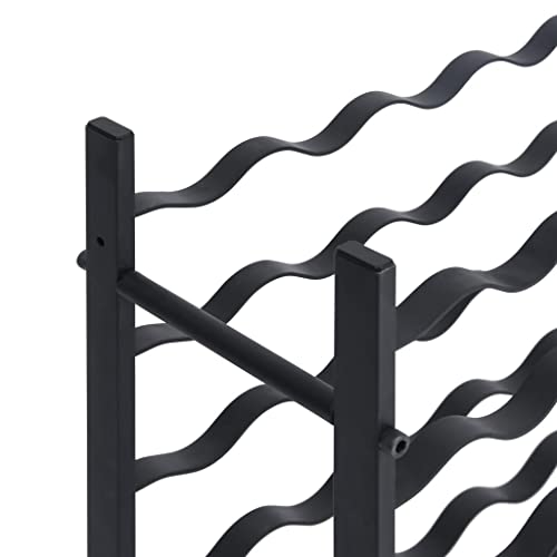 Soporte para 96 botellas SKM de hierro negro miniatura 3
