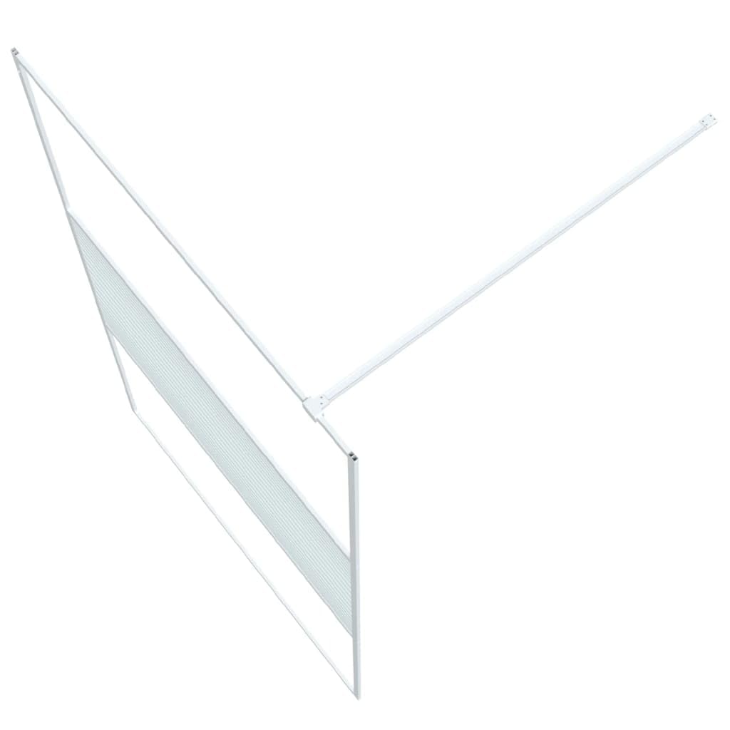 Nowoczesna ścianka prysznicowa do łazienki z bezpiecznego szkła ESG przegroda prysznicowa 5 mm i regulowana rama aluminiowa do kabiny prysznicowej z przezroczystego szkła 115 x 195 cm w kolorze białym