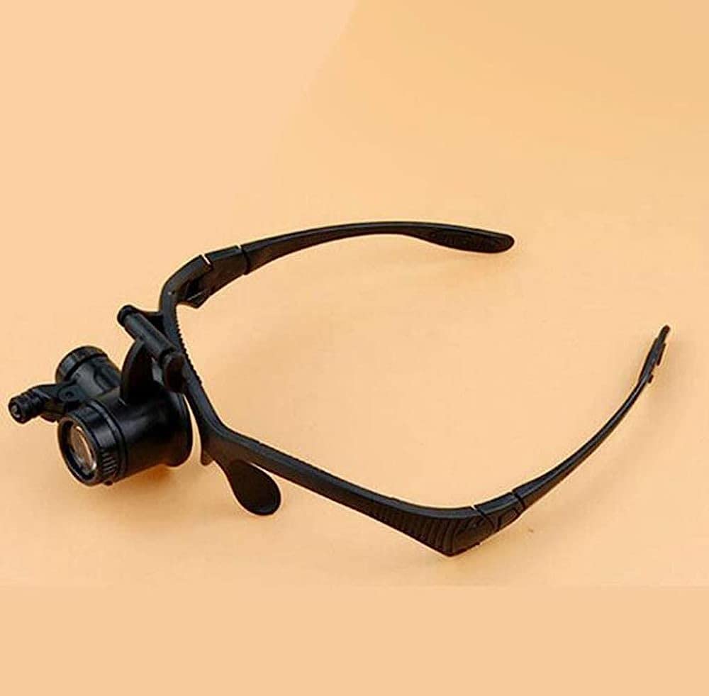 Loupe à grossissement 10X à 25X CRODY pour lire les petits caractères sans fatigue oculaire
