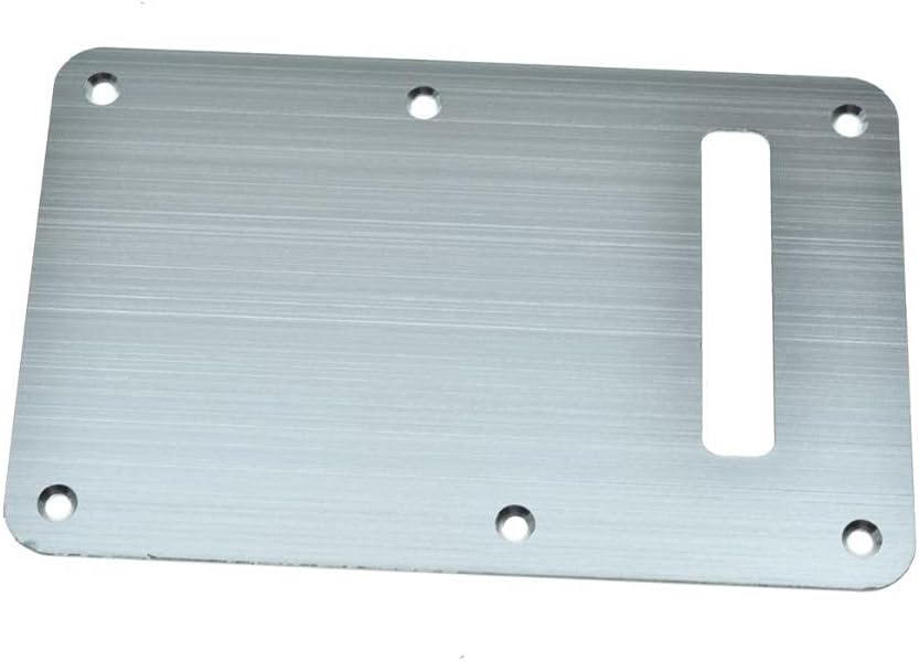 Dopro Aluminum Anodized Modern ST Strat Back Plate Tremolo Trem Cavity Cover for American/Mexican FD Stratocaster Silver - Image 4