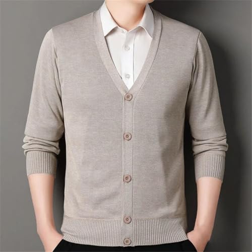 Men's Cardigan Sweaters V-Neck Long Sleeve Slim Fit Classic Button Cardigans2