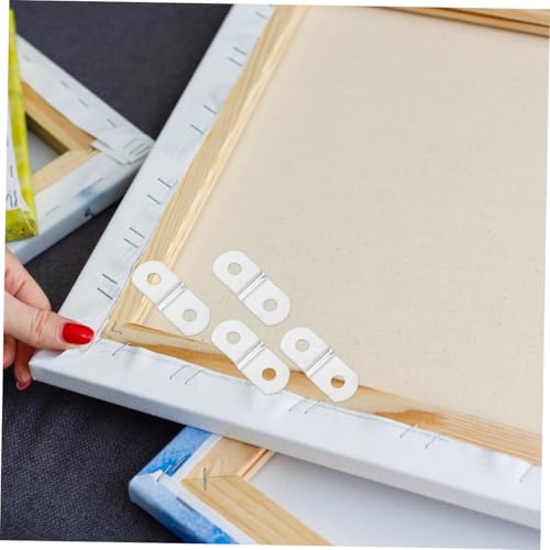 Image of SHINEOFI 20pcs Picture Frame Corner Brackets with Screws Hanging Hardware for Assembly Versatile Clips for Home Wall