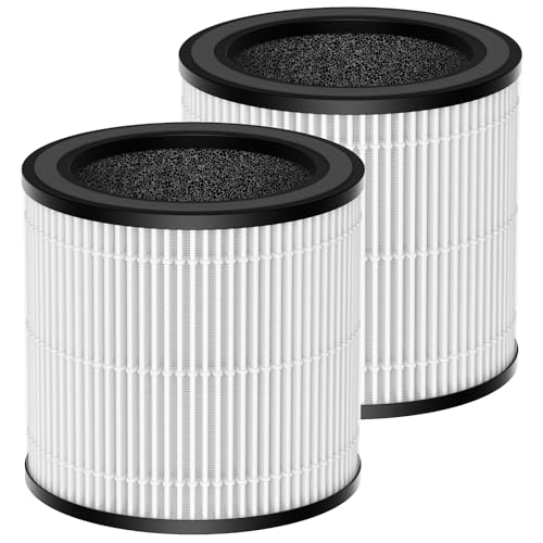 Image of BK08 Replacement Filter Compatible with KOIOS Air Purifiers, 3-in-1 HEPA High-Efficiency Activated Carbon BK08 Filter for Large Room Pet Hair Smoke Odor Pollen, 2 Pack