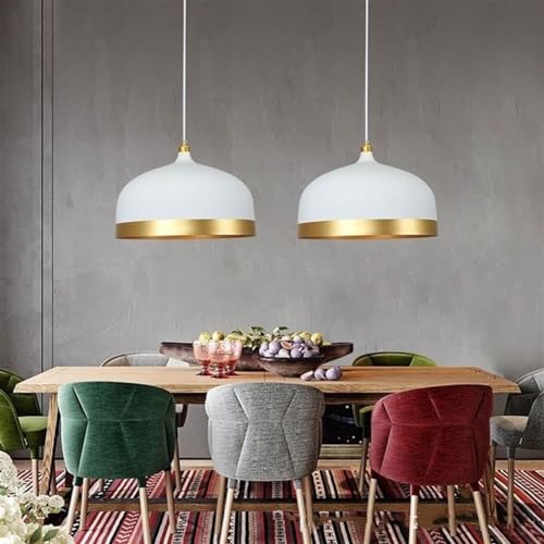 Lámpara de mesa de comedor moderna estilo cúpula mid-century dorada 2