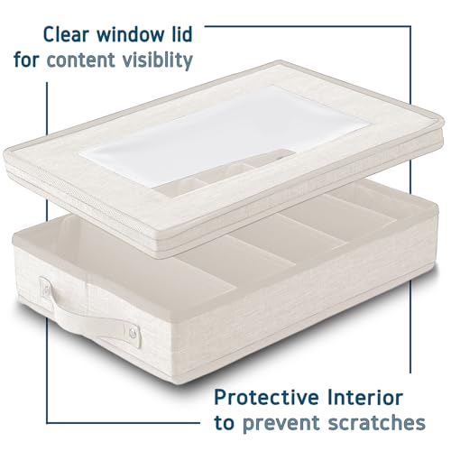 Image of Hearth & Harbor Flatware Organizer for Drawer, Silverware Storage Box