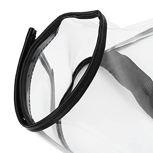 Folding Barber Shoes Cover,ANGGREK Barber Shoes Cover Salon Hairdressing Shoes Cover Transparent Shoes Cover for Massage Stores Spas(M)
