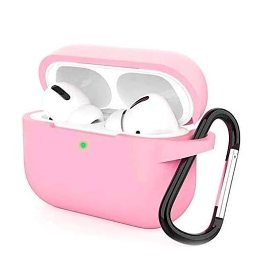 Capa Case Protetora Silicone Flexível AirPods Pro - Rosa Claro
