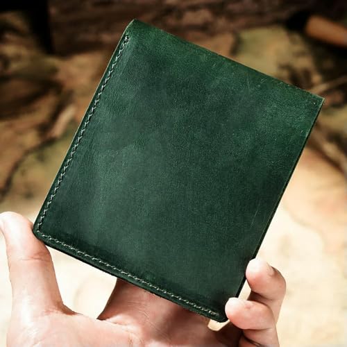 Portefeuille en cuir véritable vintage Okika de style rétro - 6