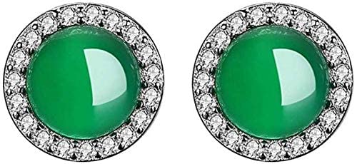 Cadeau petite amie boucles d'oreilles en argent 925 et calcédoine agate