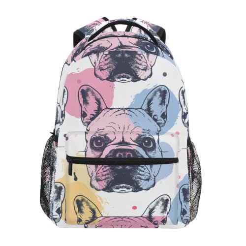 Sac à dos bouledogue français ergonomique pour soulager le dos des ados