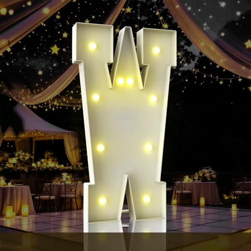 Letras de marquesina de 4 pies LED para decoración de cumpleaños y graduaciones