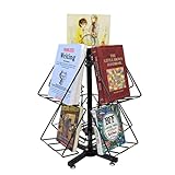 FixtureDisplays® DVD Book CD Spinner Rack Post Card Greeting Card Birthday Card Display.Pocket...