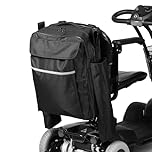 HOMECRAFT Scooter Bag with Crutch or Walking Stick Pockets (Eligible for VAT Relief in the UK) Waterproof Wheelchair Mobility Bag with Multiple Compartments and Pockets for Storage, Elderly & Disabled