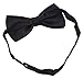 Amajiji Formal Dog Bow Ties for Medium & Large Dogs (D114 100% Polyester) (Black)