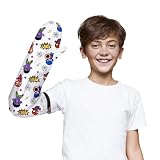 Drykins Kids Cast Cover for Shower Arm – Waterproof Arm Sleeve with Leak-Proof Silicone Seal – Reusable Superhero Design for Children (Fits Arms up to 17.3” Long & 6.7–8.7” Circumference, Ages 4–9)