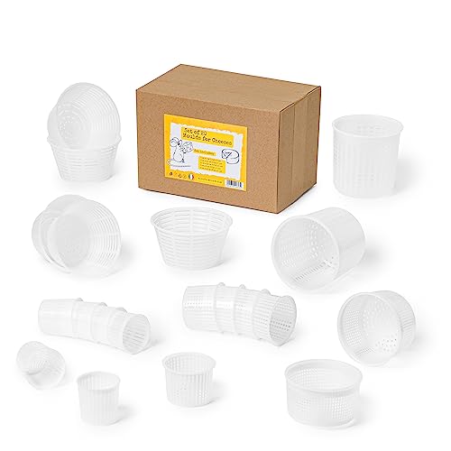 AlcoFermBrew Lot de 20 moules à fromage - Paniers pour faire des ricotta, des fromages à pâte molle