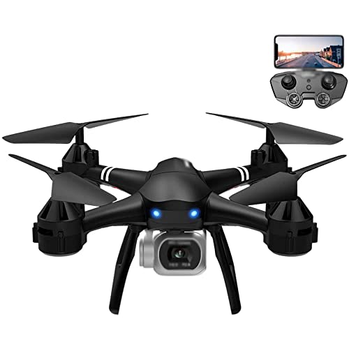 WYMYY Dron 4K UHD con Golpe de Dedo, Control de detección de Gravedad, Control de Velocidad, cuadricóptero GPS con transmisión FPV de 5 GHz, fácil Retorno automático a casa, Sígueme (A 2