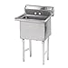 Single Fabricated Bowl 1 Compartment Scullery Sink Size: 43" H x 23" W x 29" D