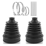 Uxsjakjsd 2-Teiliges Reparaturset für 19-24 mm Antriebswellenmanschetten, Silikon-Reparaturset für Antriebswellenmanschetten, Inklusive 4 Manschettenklemmen und 6 Kabelbindern