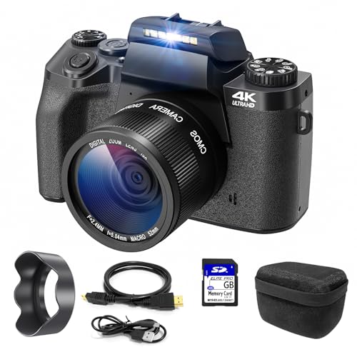 Cámara Digital 4k, Ccn 64mp Cámara De Fotos Con Pantalla Táctil De 3,0 , 16x Zoom Digital Cámara Compacta Con Función Wifi, Con Bolsa De Cámara, Capó, Tarjeta Tf De 32gb, Objetivo Único, Negro Cámara Digital 4k, Ccn 64mp Cámara De Fotos Con Pantalla Táctil De 3,0 , 16x Zoom Digital Cámara Compacta Con Función Wifi, Con Bolsa De Cámara, Capó, Tarjeta Tf De 32gb, Objetivo Único, Negro