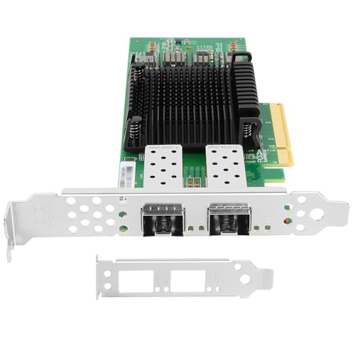 Adaptador de red Vogzone para E810-XXVDA2, NIC PCIe 4.0 x8 de 25 GbE con 2 puertos SFP28, compatible con controlador Intel E810-XXVAM2, RDMA RoCEv2/iWARP y UEFI, ideal para servidores de centro de datos miniatura 4