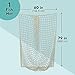 BLUE PANDA Fishing Net Decoration - 79 x 60 in, Beige - Beach & Nautical Wall Decor Backdrop for Party Decoration & Photo Booth - Tiki Bar Net for Coastal Decor