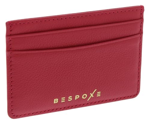 Slim Minimalist Front Pocket RFID Blocking Leather Wallets for Men and Women - Pomegranate Red4