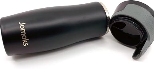 Miniatura 6 de Jomoks Thermos - Taza de viaje de café de acero inoxidable con tapa, a prueba de derrames, aislada al vacío, mantiene las bebidas calientes hasta 5
