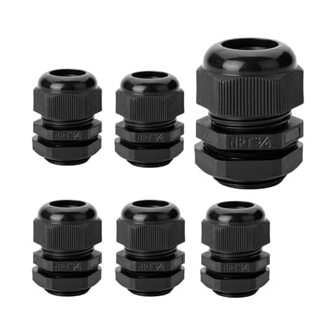Bates 6-Pack Nylon Cable Glands Cover