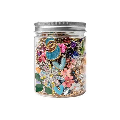Image of SMUOBT Mystery Jewelry Jar Bundle - Surprise Vintage Jewelry Box for Women,Gift Jewelry Set (Necklace, Earrings, Rings,Kracelet,Keychain) - Unique Birthday Gift for Women