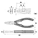ENGINEER PZ-58 Screw Removal Pliers Stripped Screw Extractor (Combination Pliers) with unique non-slip jaws for damaged or rusted fasteners