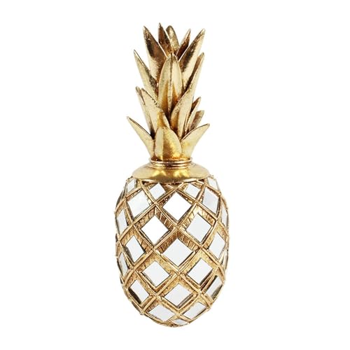 Ananas or en résine, cadeau d'anniversaire chic et ornement de table