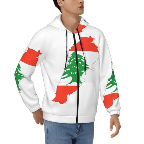 Sweat à capuche Liban zippé EdWal en coton chaud pour homme