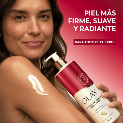 Miniatura 3 de Olay Regenerist Loción Corporal Hidratante y Reafirmante, 500ml | Niacinamida, Vitamina B5 y Glicerina, Hidratación Durante 24 Horas, Piel Suave