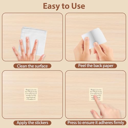 120PCS Bible Verse Stickers, No Repeat Christian Vintage Inspirational Quote Sticker, Typewriter Scripture Stickers, Bible Study Supplies for Scrapbooking, Water Bottle, Laptop