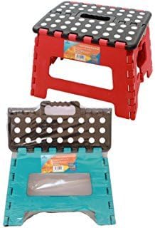 ASHLEY HOUSEWARESBranded 320 x 250mm Small Folding Step Stool, Colour Random