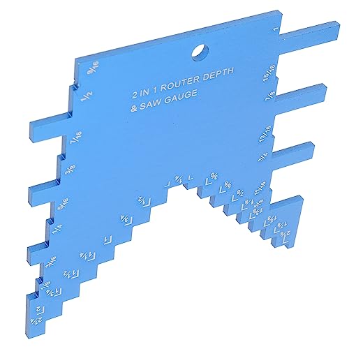 QUMIIRITY Step Gauge Carpenters Tool Chainsaw Depth Gauge for Woodworking Projects