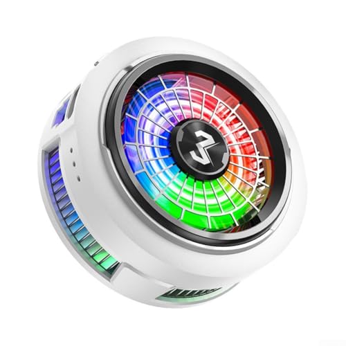 Enfriador magnético para teléfono, control inteligente de temperatura y luz RGB, ventilador silencioso de 7 aspas, chip de refrigeración para juegos móviles, kit de enfriador de smartphone, ventilador