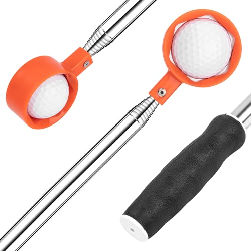montela golf Ball Retriever Telescopic 9/12FT Golf Ball Water Retrievers Aluminum Alloy Golf Ball Grabber Golf Ball Retriever for Water Golf Accessories Golf Gift for Men