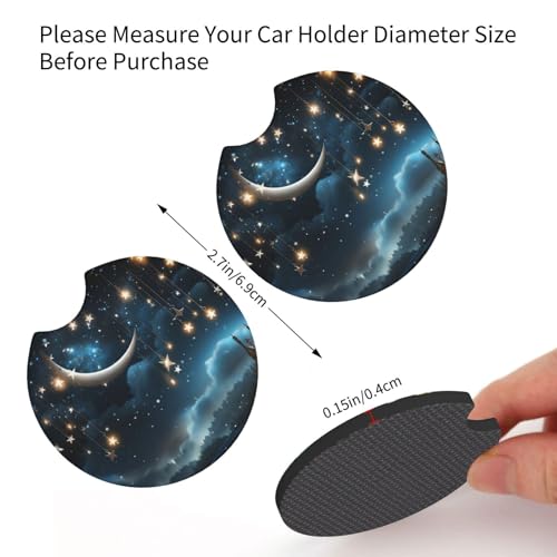 Portavasos para carro 2 piezas neopreno antifaz miniatura 2