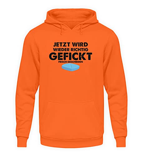 Sweat à capuche unisexe Orange Crush taille M aux finitions haut de gamme