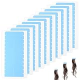 Grevosea 240 Pcs Hair Extension Tapes, Double Sided Adhesive Tape for Hair Extensions Human Hair Tape in Extensions Wig Beauty Tools for Replacement (Blue)