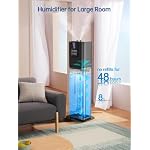 8L Smart Humidifiers for Bedroom Large Room, 2.1Gal Cool Mist Top Fill Diffuser Ambient Light, App & Remote Control, 3 Mist Modes, Quiet Humidifier for Home Office Plant - Image 3