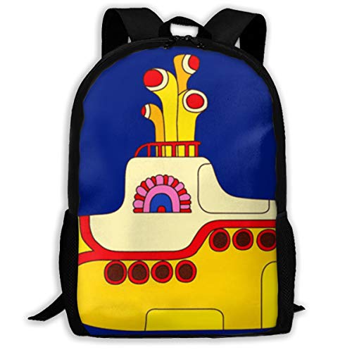 XTGOO Yellow Submarine Print Adult Backpack Travel Backpack Lightweight Laptop for Men
