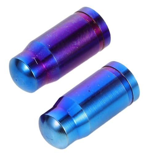 Tapones de válvula para bicicleta, 2 piezas, aleación de titanio, protección contra polvo