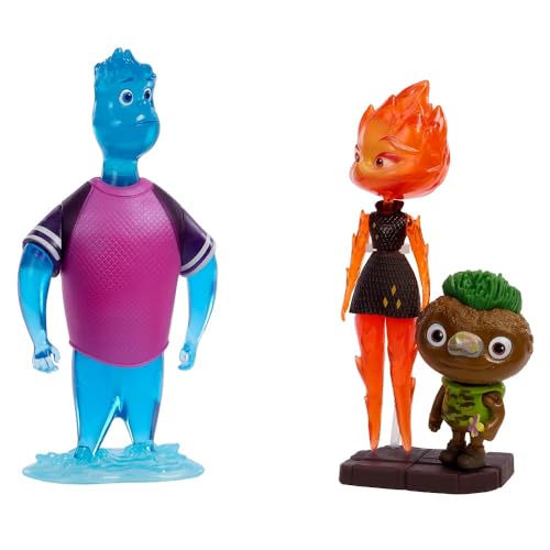 Mattel Disney Pixar Elemental Action Figure 3 Pack, Wade, Ember, Clod, Authentic Posable Movie Toys - Image 3