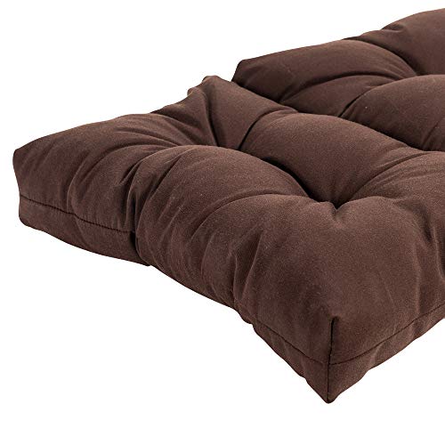 Image of QILLOWAY Outdoor Chaise Lounge Cushion 74x22x4 Inch, Waterproof Weather Resistant Replacement Pad for Patio Pool Furniture, Dark Coffee