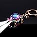 Keychain Flashlight, Jobon Zinc Alloy Car Key Chain with LED Light, Key Rings for Men, Women, Car Decorations, Perfect Christmas Gifts (Color)
